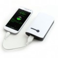 Power bank 8800 mah 2 USB c/linterna blanco
